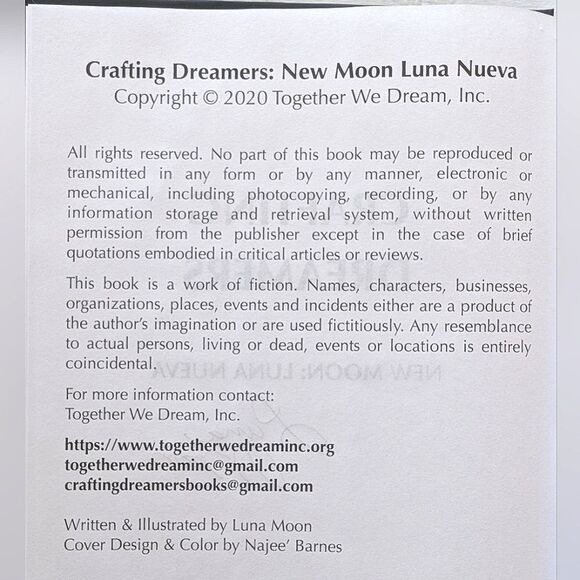 Crafting Dreamers Bilingual Multicultural Coloring Book by Luna Moon - Picture 6 of 10